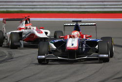 Antonio Fuoco, Carlin leads Esteban Ocon, ART Grand Prix