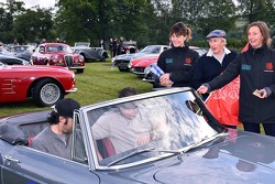 Zak Brown mit Dario Franchitti und Sir Jackie Stewart