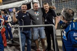 Алексей Басов, спортивный директор Сергей Злобин и Виктор Шайтар, SMP Racing