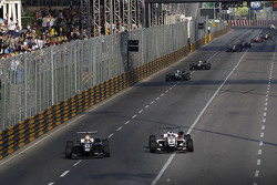 Charles Leclerc, Van Amersfoort Racing Dallara Volkswagen and Felix Rosenqvist, Prema Powerteam Dall