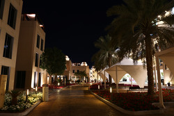 The paddock at night