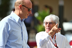 (L to R): Donald Mackenzie, CVC Capital Partners Managing Partner, co-head of Global Investments with Bernie Ecclestone