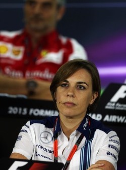 Claire Williams, Williams Deputy Team Principal in the FIA Press Conference