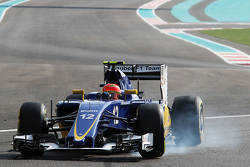 Felipe Nasr, Sauber C34 locks bloquea los frenos