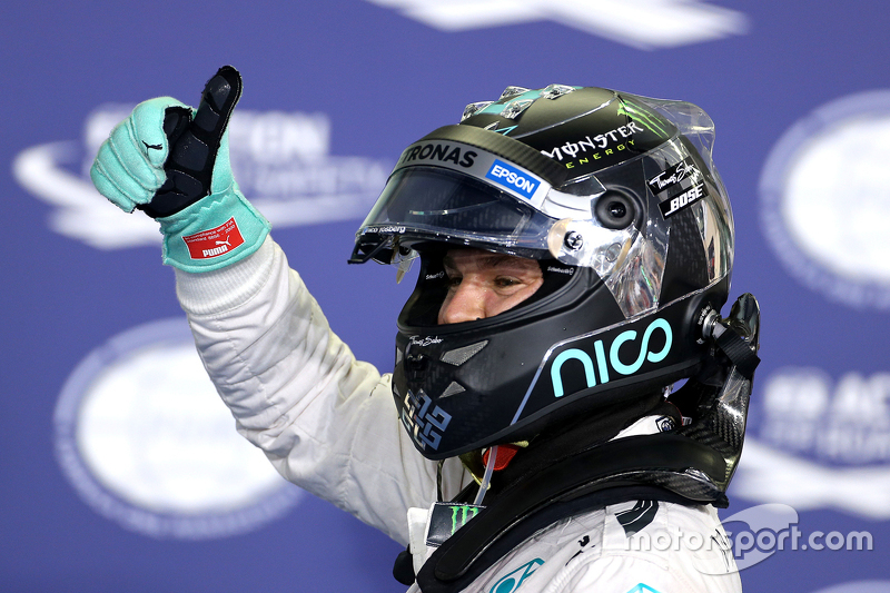 Polezitter Nico Rosberg, Mercedes AMG F1 Team