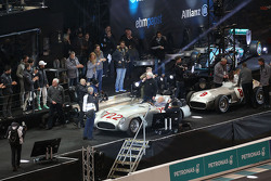 Stirling Moss and Hans Herrmann, Mercedes-Benz 300 SLR
