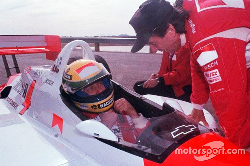 Ayrton Senna et Emerson Fittipaldi