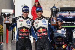 Podio: secondo Andreas Mikkelsen, Anders Jäger, Volkswagen Motorsport