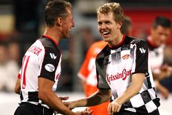 Partido de futbol a benéfico, Nazionali Piloti vs All Stars Team: Michael Schumacher piloto de prueba, Scuderia Ferrari y Sebastian Vettel, Scuderia Toro Rosso