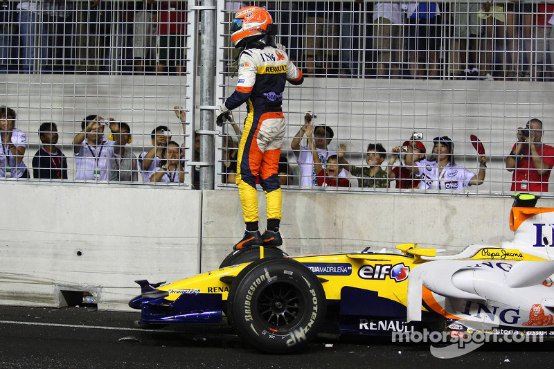Choque de Nelson A. Piquet, Renault F1 Team