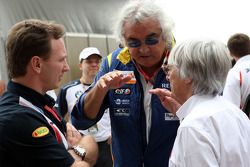Christian Horner, Flavio Briatore e Bernie Ecclestone