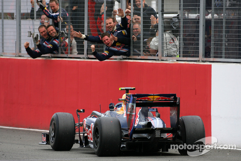 Race winner Sebastian Vettel, Red Bull Racing