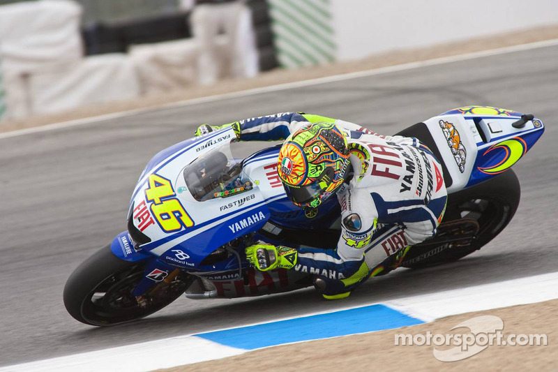Valentino Rossi Fiat Yamaha Team At Us Gp