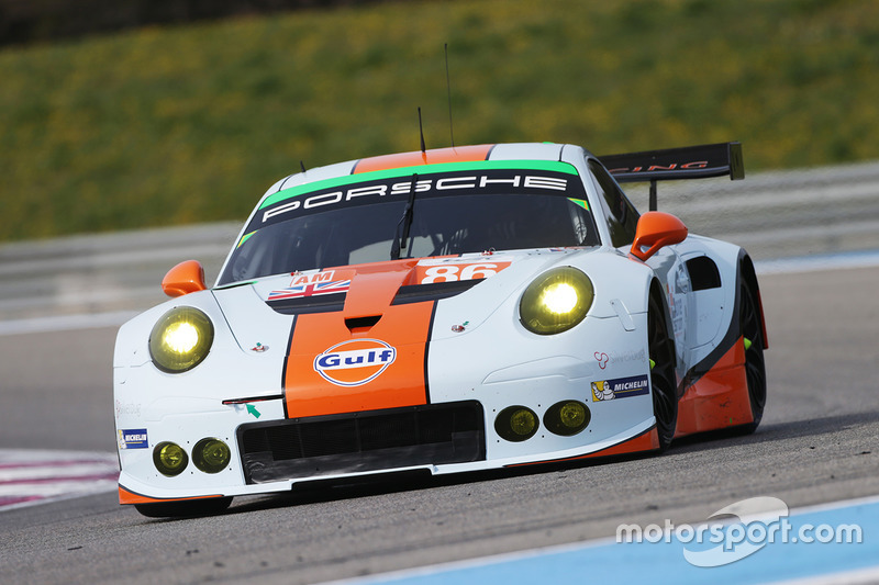 #86 Gulf Racing Porsche 911 RSR: Michael Wainwright, Adam Carroll, Benjamin Barker