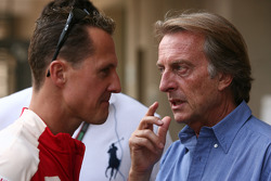 Michael Schumacher, Test Driver, Scuderia Ferrari and Luca di Montezemolo, Scuderia Ferrari, FIAT Chairman and President of Ferrari