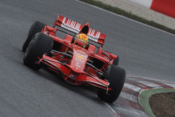 Valentino Rossi tes Ferrari F2008