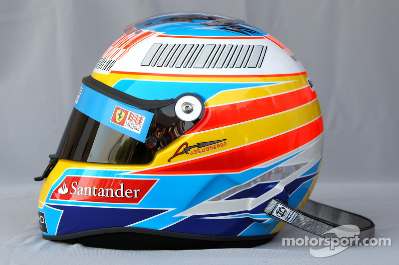 Casco de Fernando Alonso en 2010