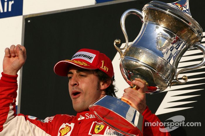 Podio: ganador de la carrera Fernando Alonso, Scuderia Ferrari
