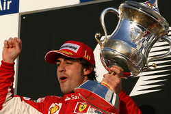 Podium: vainqueur Fernando Alonso, Scuderia Ferrari