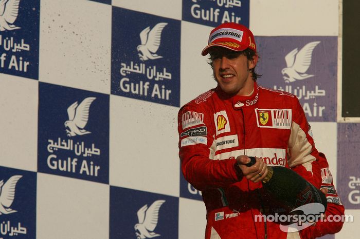 Podio: ganador de la carrera Fernando Alonso, Scuderia Ferrari